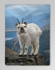 'The Mountain Doggoat' Personalized Pet Blanket