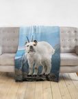 'The Mountain Doggoat' Personalized Pet Blanket