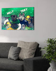 'Notre Dame Doggos' Personalized 2 Pet Canvas