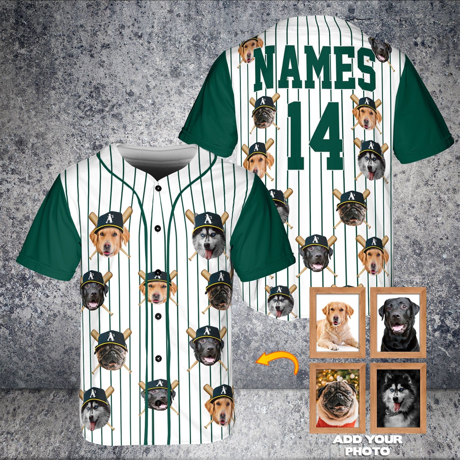 Camiseta de béisbol personalizada de Oakland Pawthletics