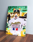 'Oakland Pawthletics' Personalized Pet Canvas