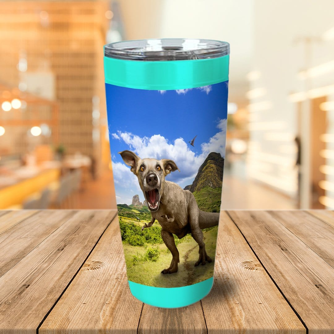 &#39;Pawasaurus Rex&#39; Personalized Tumbler