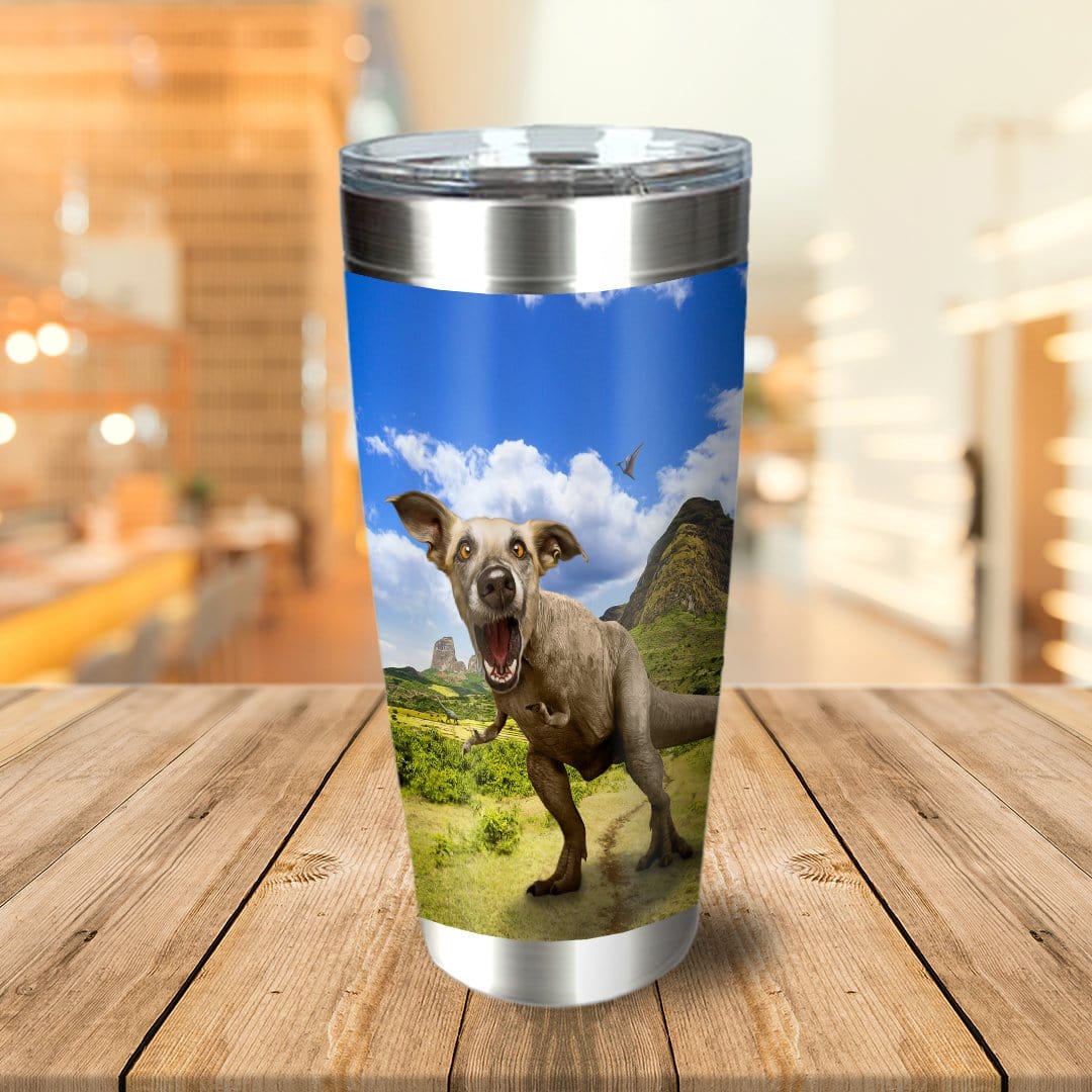 &#39;Pawasaurus Rex&#39; Personalized Tumbler