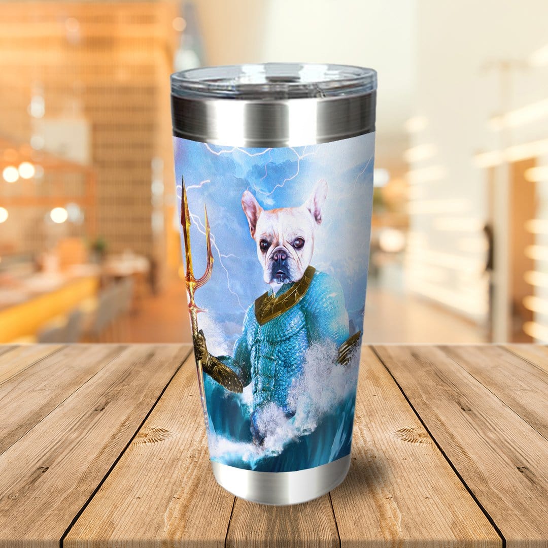 &#39;Pawseidon&#39; Personalized Tumbler