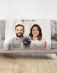 Personalized Modern Pet & Humans Blanket