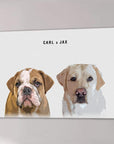 Personalized Modern 2 Pet Canvas