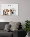 Personalized Modern 2 Pet Canvas