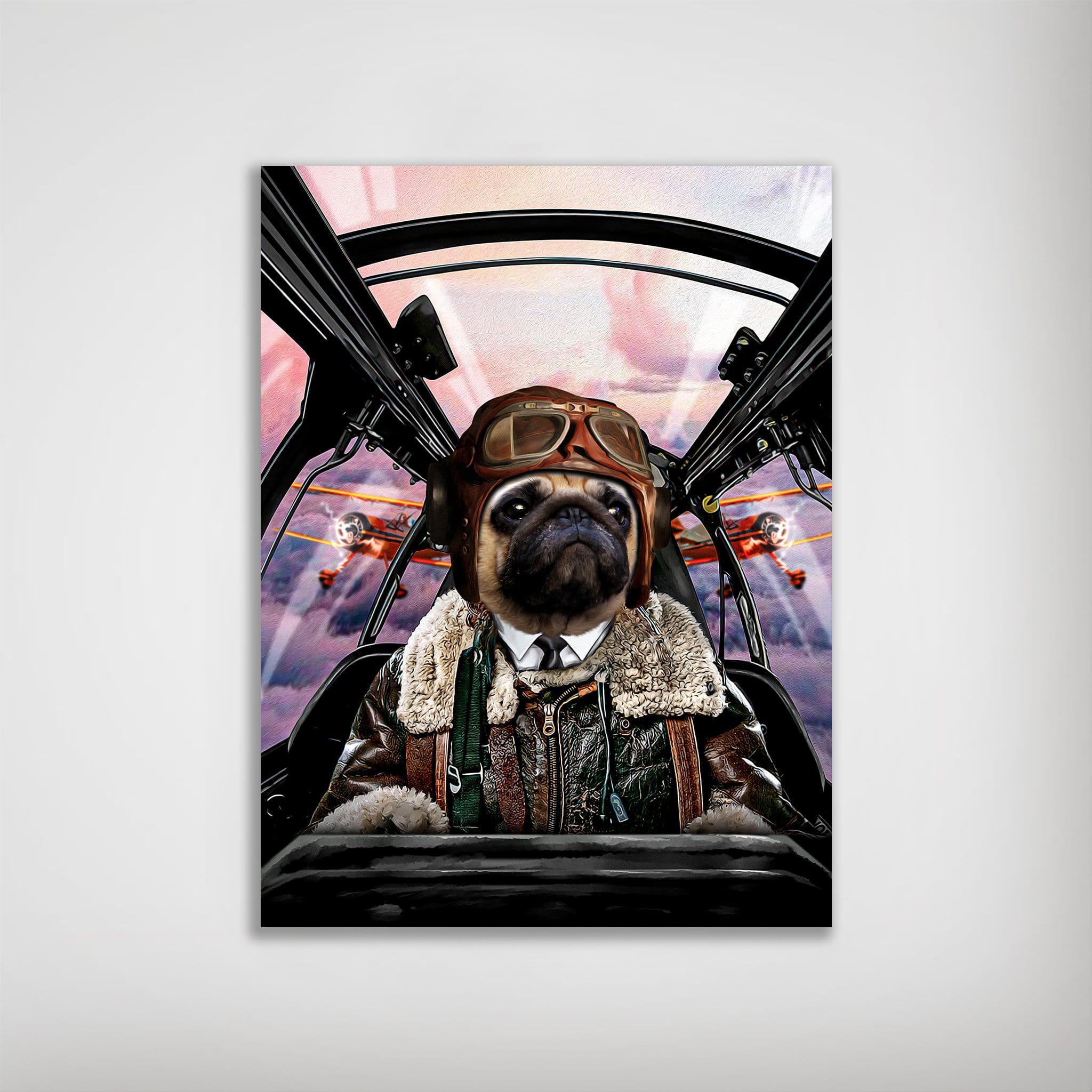 Póster Perro personalizado &#39;El Piloto&#39;