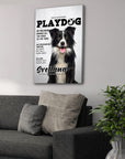 'Playdog' Personalized Pet Canvas