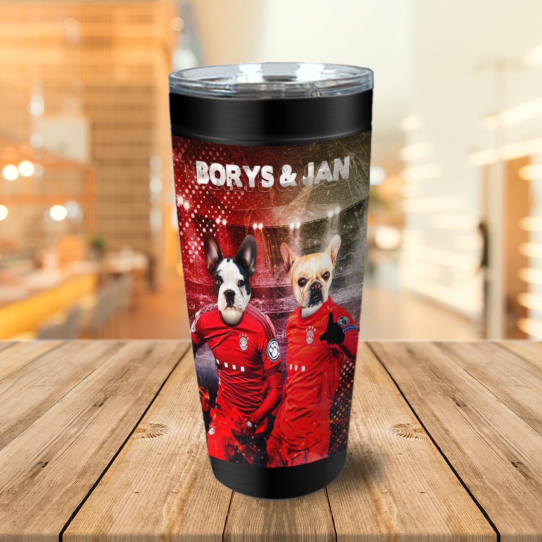 &#39;Poland Doggos&#39; Personalized 2 Pet Tumbler