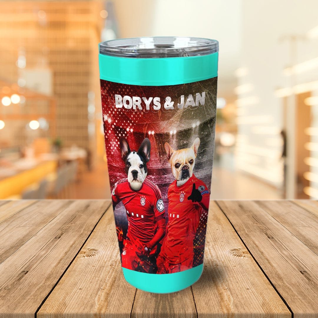 &#39;Poland Doggos&#39; Personalized 2 Pet Tumbler