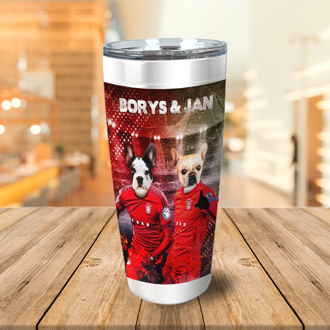 &#39;Poland Doggos&#39; Personalized 2 Pet Tumbler