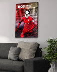 'Poland Doggos Soccer' Personalized Pet Canvas