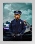 'The Police Officer' Personalized Pet Blanket