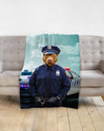 'The Police Officer' Personalized Pet Blanket