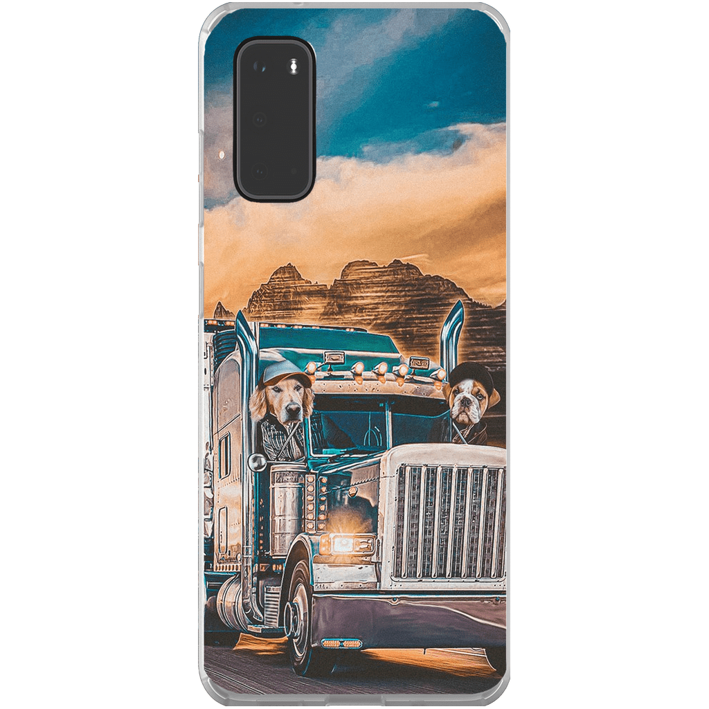 &#39;The Truckers&#39; Personalized 2 Pet Phone Case