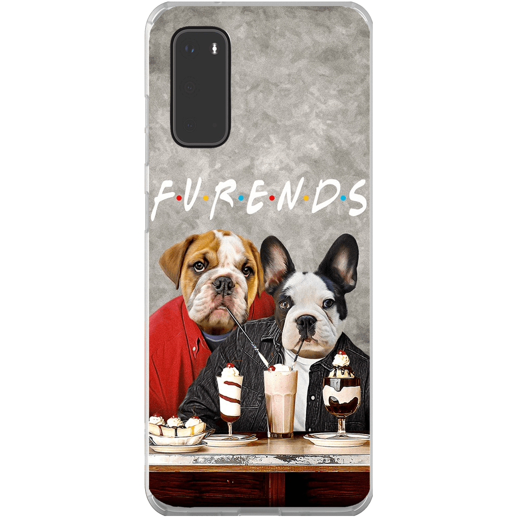 &#39;Furends&#39; Funda personalizada para teléfono con 2 mascotas