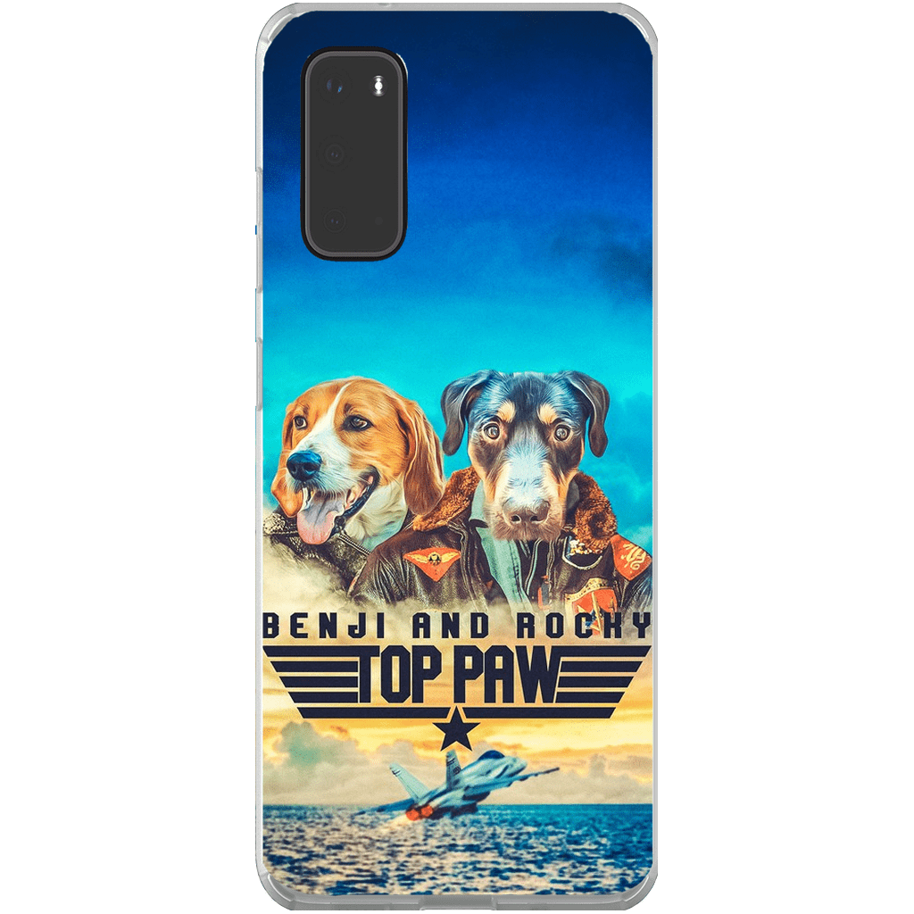 &#39;Top Paw&#39; Personalized 2 Pet Phone Case