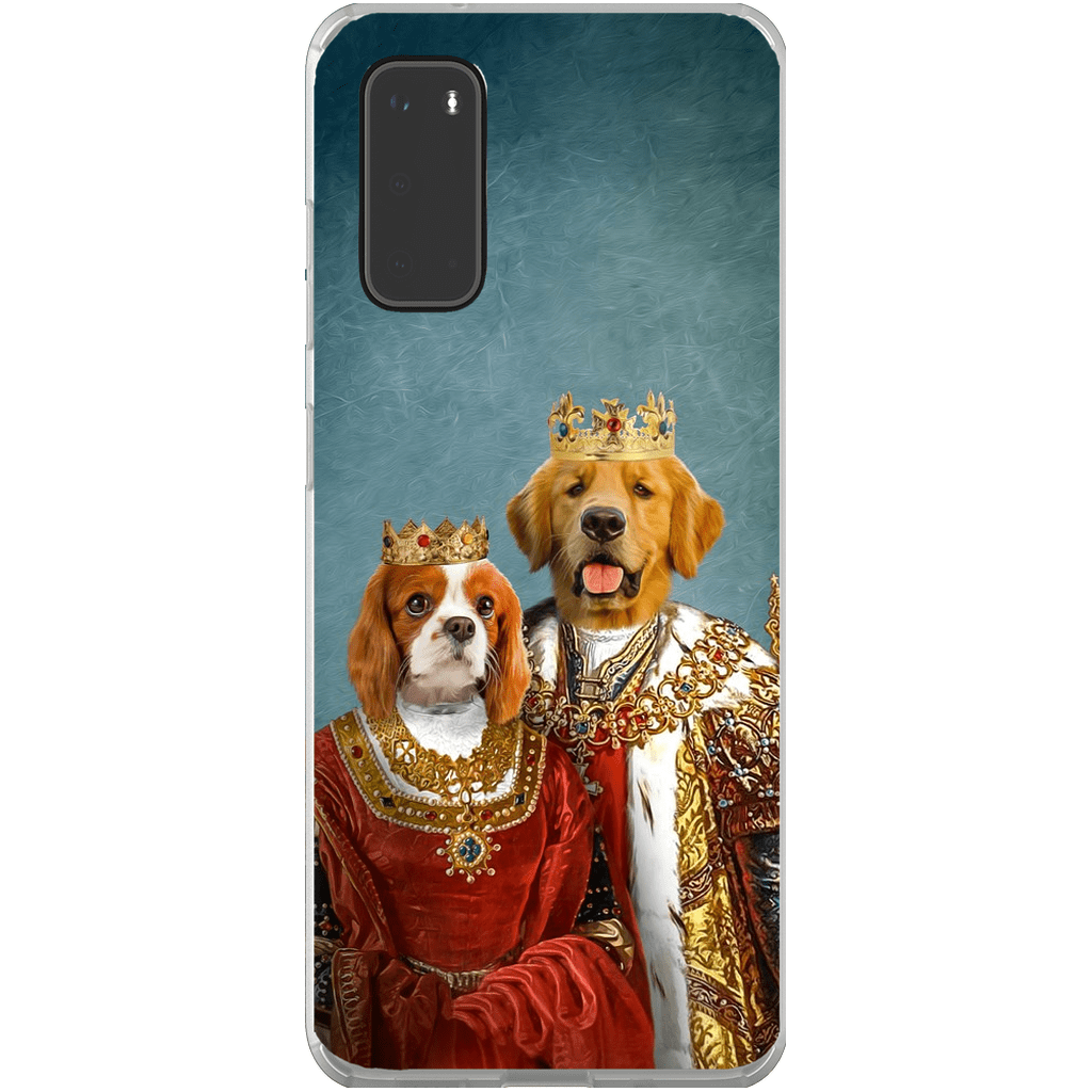 &#39;King and Queen&#39; Personalized 2 Pets Phone Case