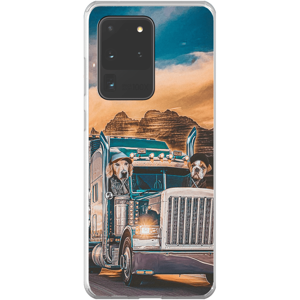 &#39;The Truckers&#39; Personalized 2 Pet Phone Case