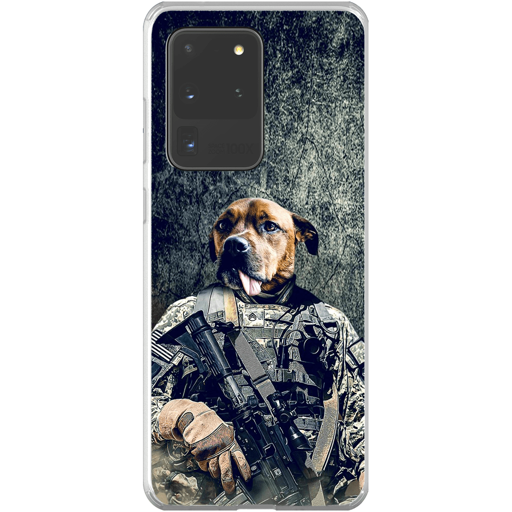 Funda para teléfono personalizada &#39;El veterano del ejército&#39;