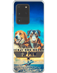 Funda personalizada para teléfono con 2 mascotas 'Top Paw'