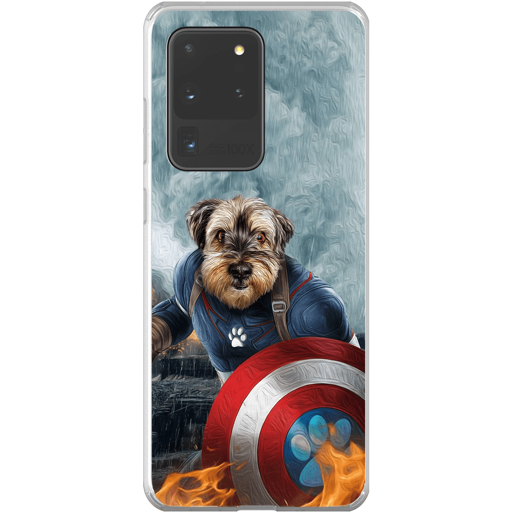 Funda para teléfono personalizada &#39;Capitán Doggmerica&#39;