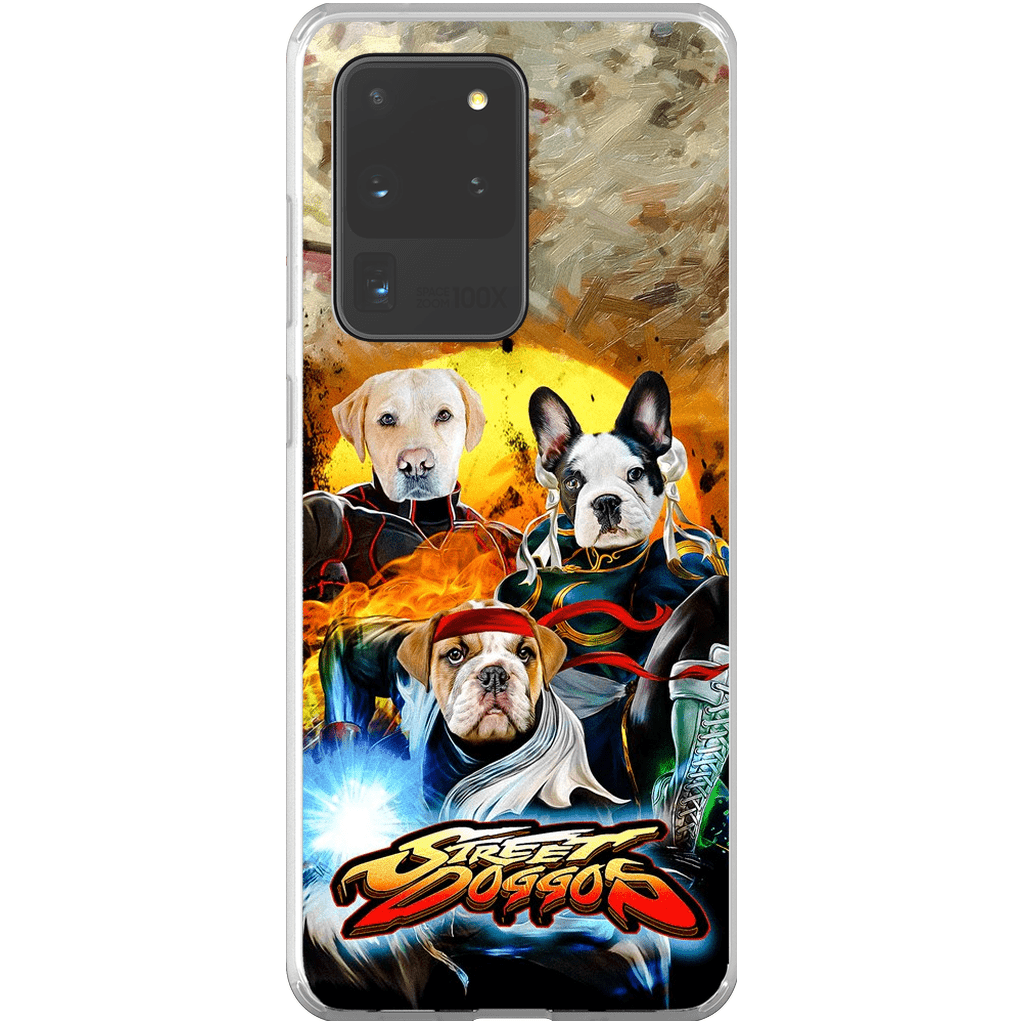 &#39;Street Doggos&#39; Funda personalizada para teléfono con 3 mascotas