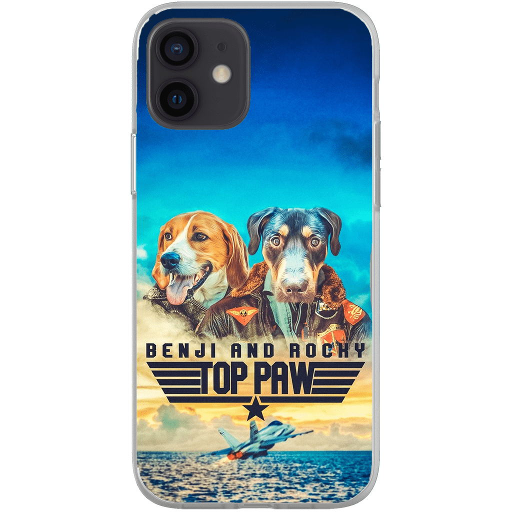 &#39;Top Paw&#39; Personalized 2 Pet Phone Case