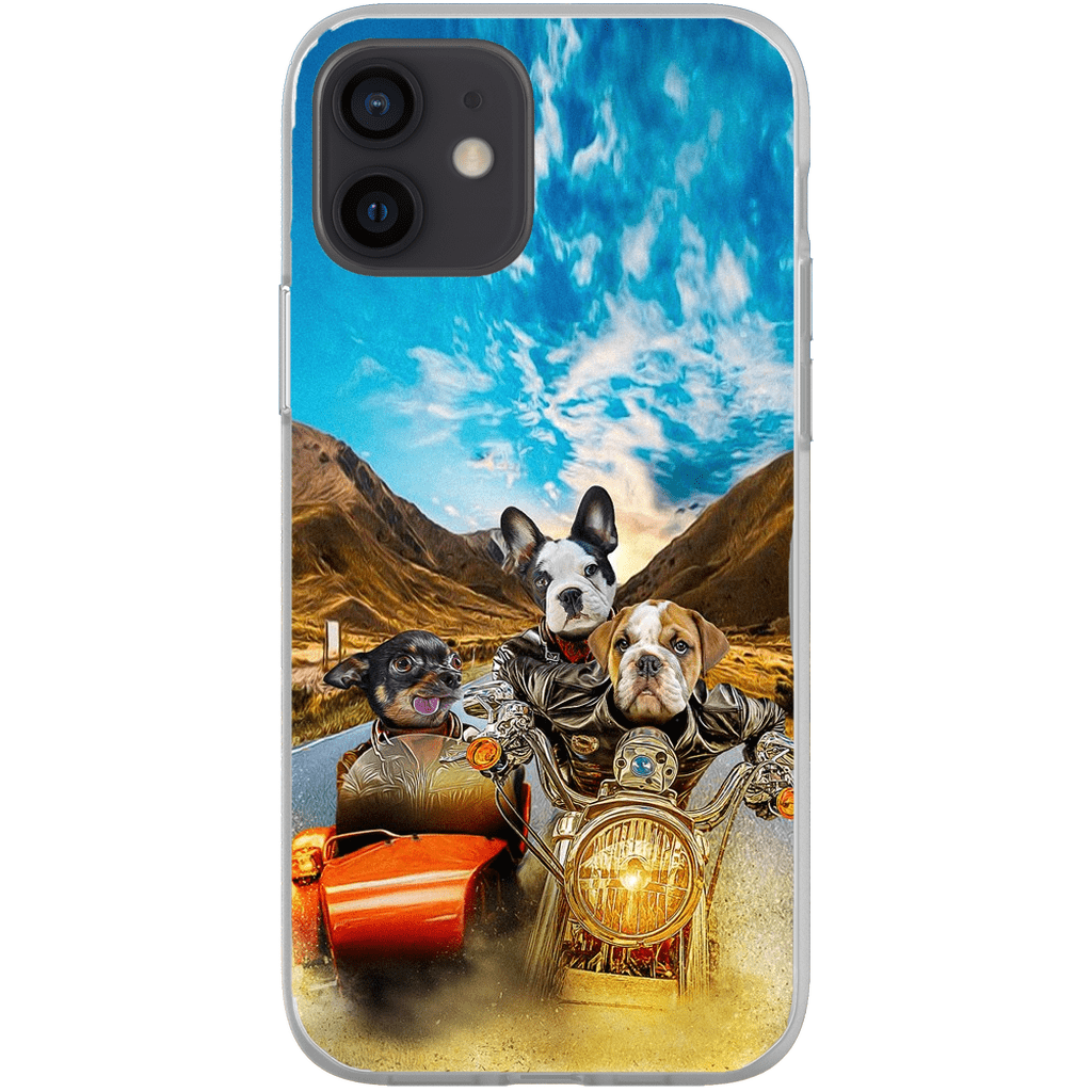 &#39;Harley Wooferson&#39; Funda personalizada para teléfono con 3 mascotas