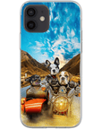 'Harley Wooferson' Funda personalizada para teléfono con 3 mascotas