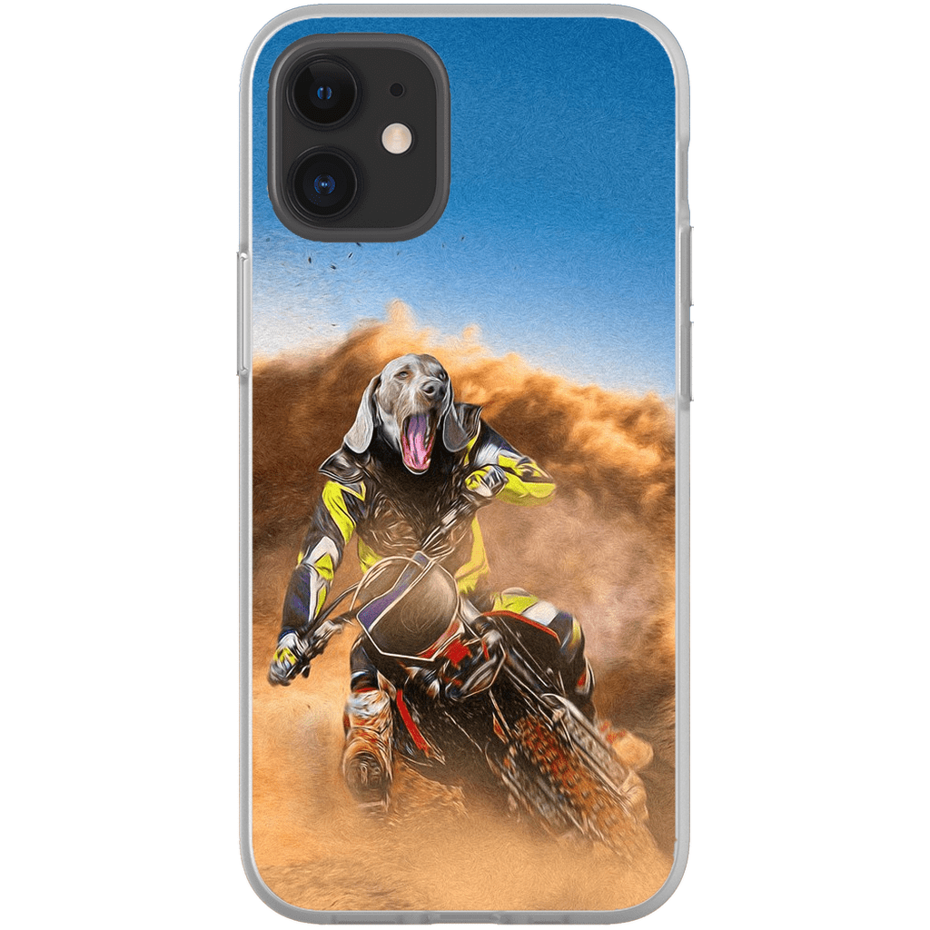 &#39;The Motocross Rider&#39; Personalized Phone Case