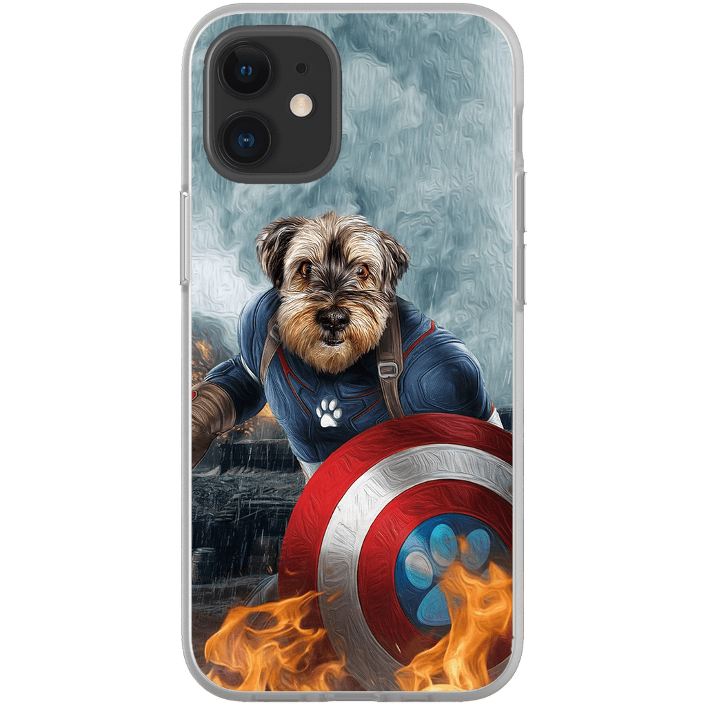 Funda para teléfono personalizada &#39;Capitán Doggmerica&#39;