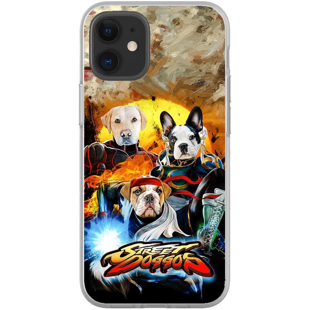 &#39;Street Doggos&#39; Personalized 3 Pet Phone Case