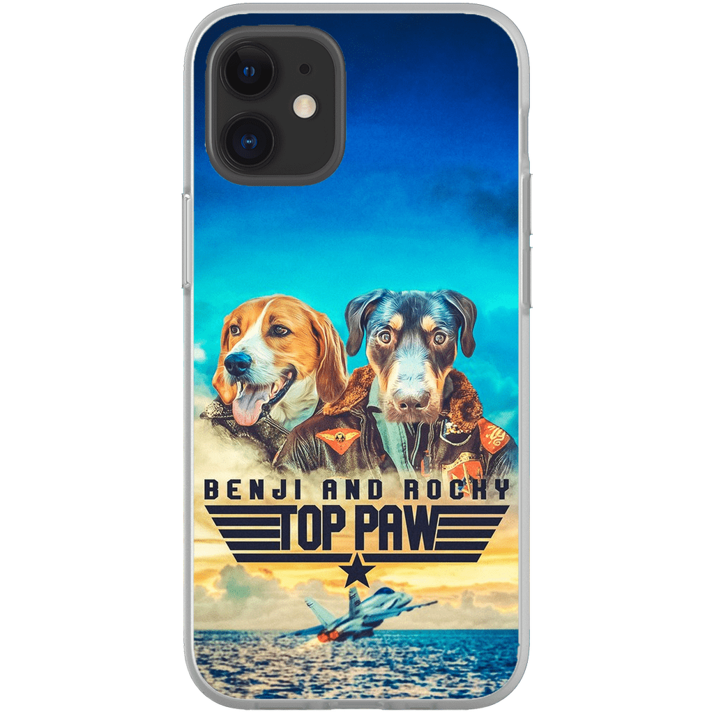 &#39;Top Paw&#39; Personalized 2 Pet Phone Case