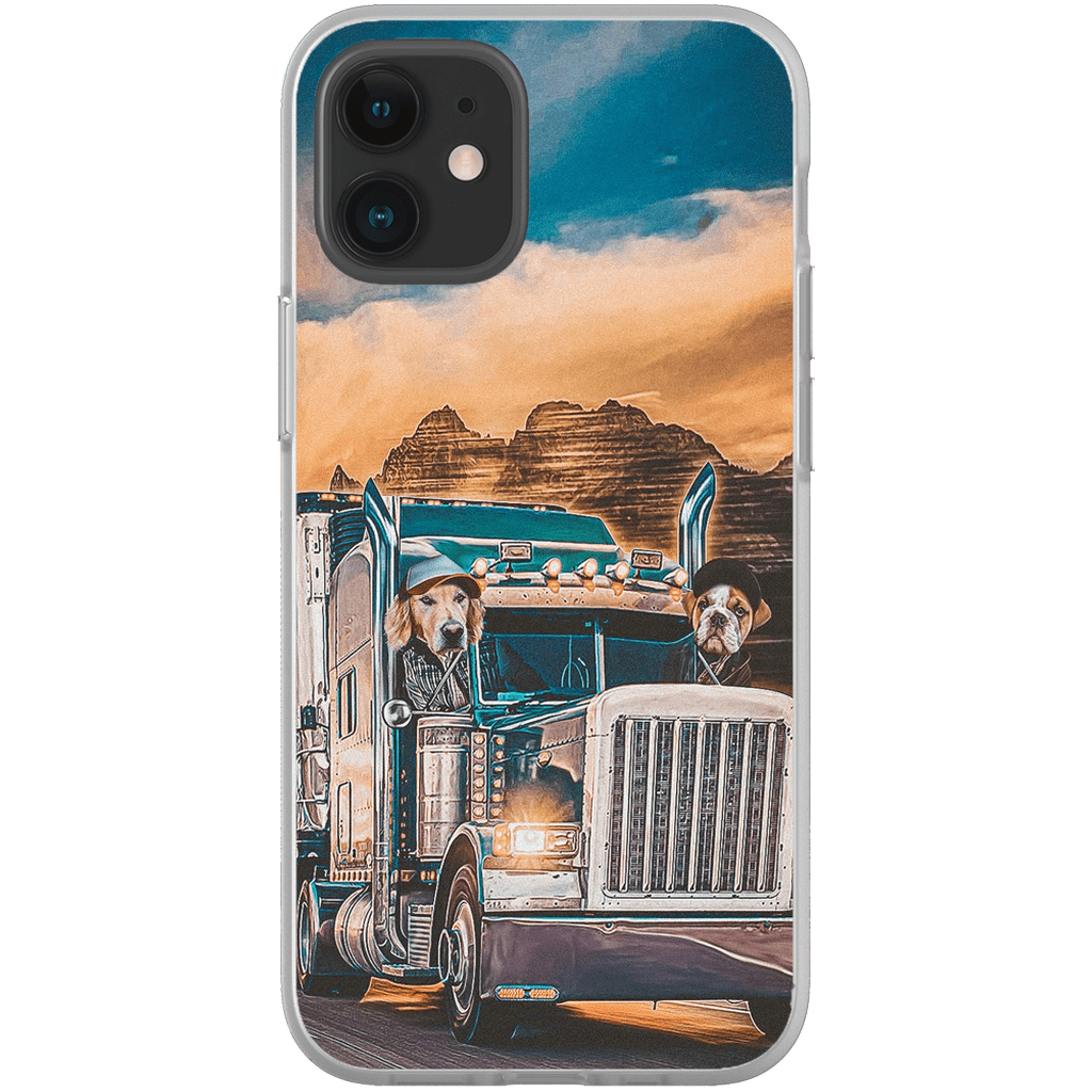 &#39;The Truckers&#39; Personalized 2 Pet Phone Case