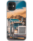 Funda personalizada para teléfono con 2 mascotas 'The Truckers'