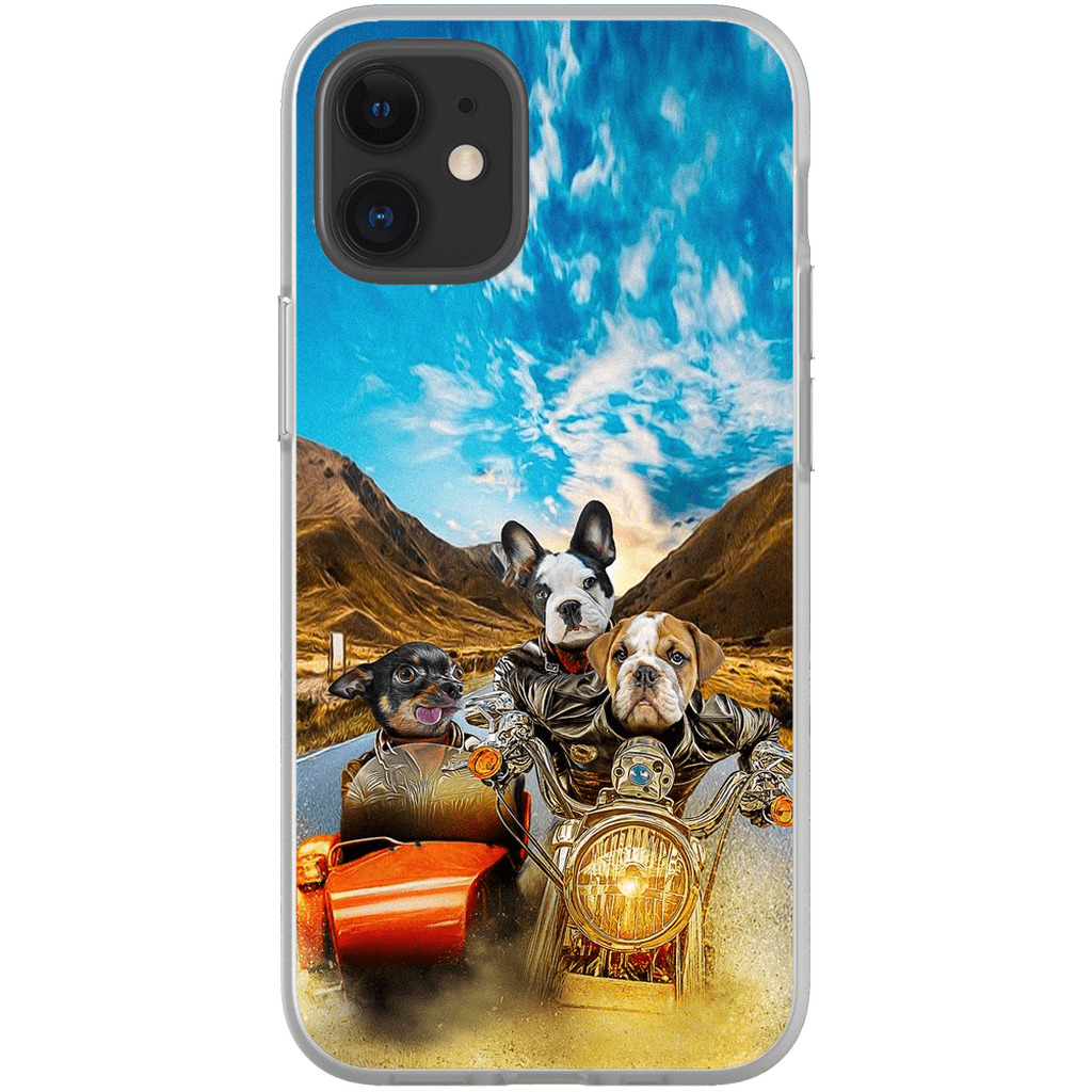 &#39;Harley Wooferson&#39; Funda personalizada para teléfono con 3 mascotas