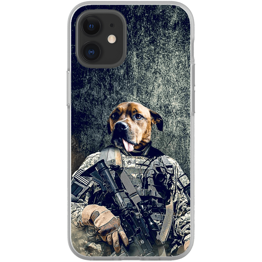 Funda para teléfono personalizada &#39;El veterano del ejército&#39;