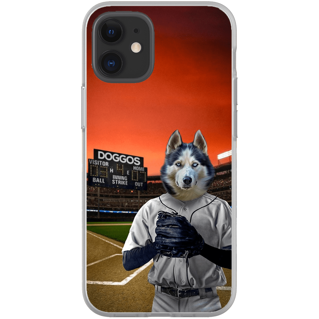 &#39;The Baseball Player&#39; Personalized Phone Case