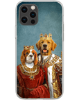 'King and Queen' Personalized 2 Pets Phone Case