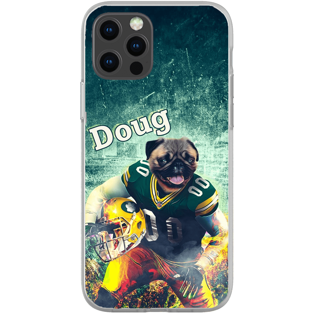 Funda personalizada para teléfono con perro &#39;Green Bay Doggos&#39;