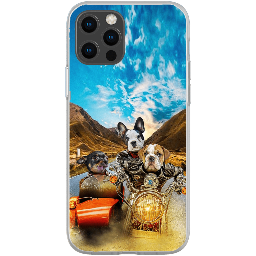 &#39;Harley Wooferson&#39; Funda personalizada para teléfono con 3 mascotas