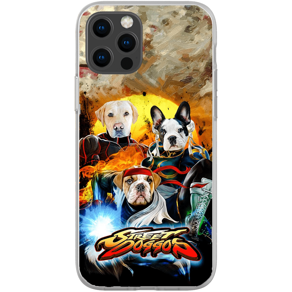 &#39;Street Doggos&#39; Personalized 3 Pet Phone Case