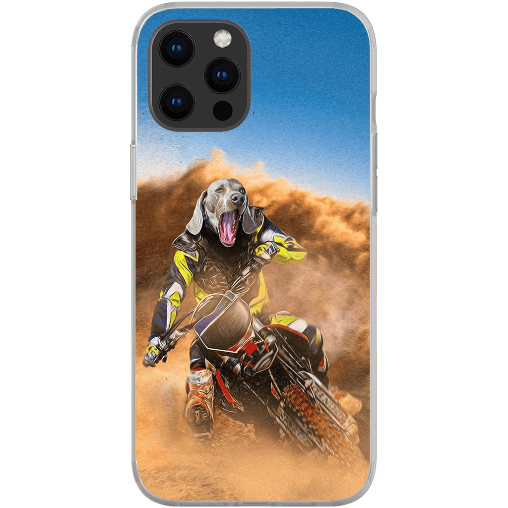 &#39;The Motocross Rider&#39; Personalized Phone Case