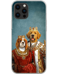 'King and Queen' Personalized 2 Pets Phone Case