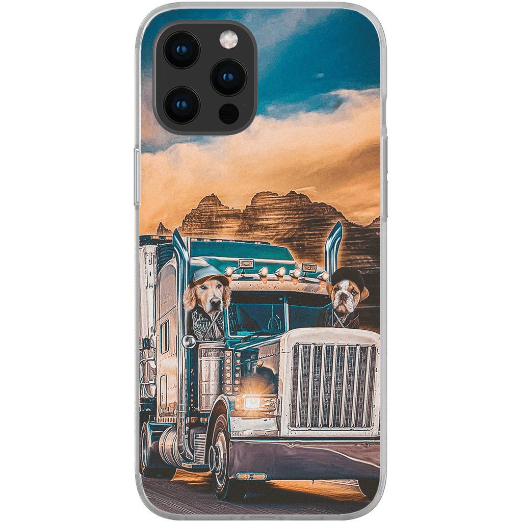 &#39;The Truckers&#39; Personalized 2 Pet Phone Case