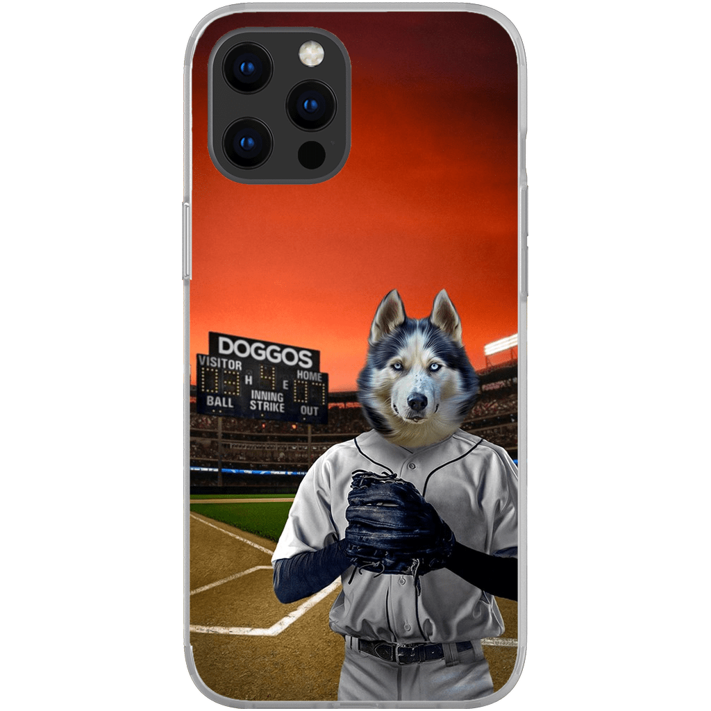 &#39;The Baseball Player&#39; Personalized Phone Case