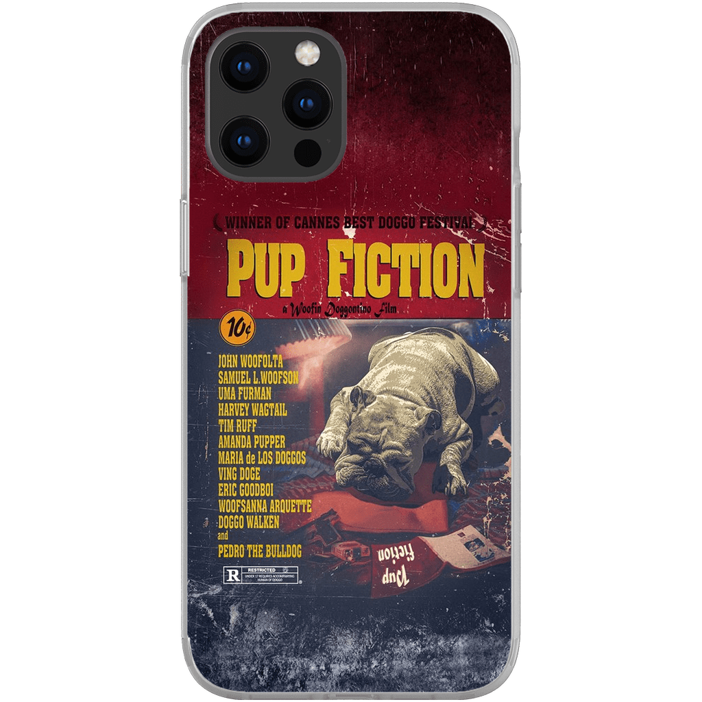 &#39;Pup Fiction&#39; Personalized Phone Case