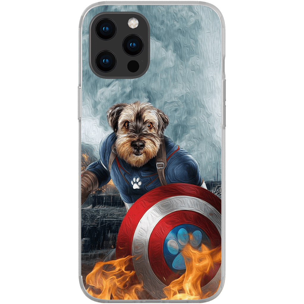 Funda para teléfono personalizada &#39;Capitán Doggmerica&#39;